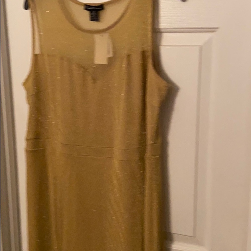 Hold sleeveless evening dress